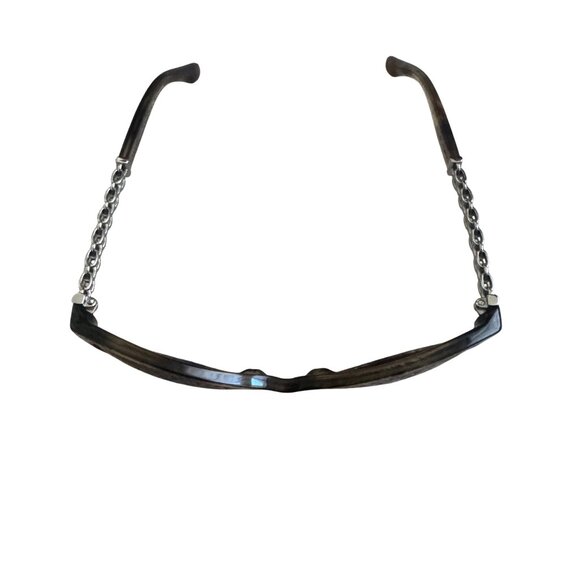 Chanel Cat Eye Sunglasses With Chain Temples & Brown Gradient Lenses - Picture 5 of 8